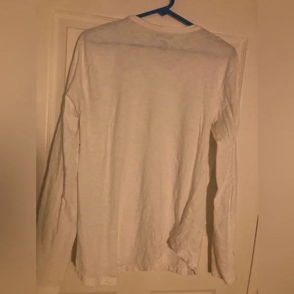 Stockhomme Long Sleeve White Shirt with Chest Pocket Unisex Men or Women Fit - Picture 3 of 3